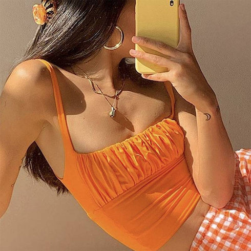Sexy halter strap top